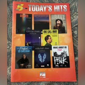 NEW Five Finger Piano Songbook Sheet Music Today's Hits